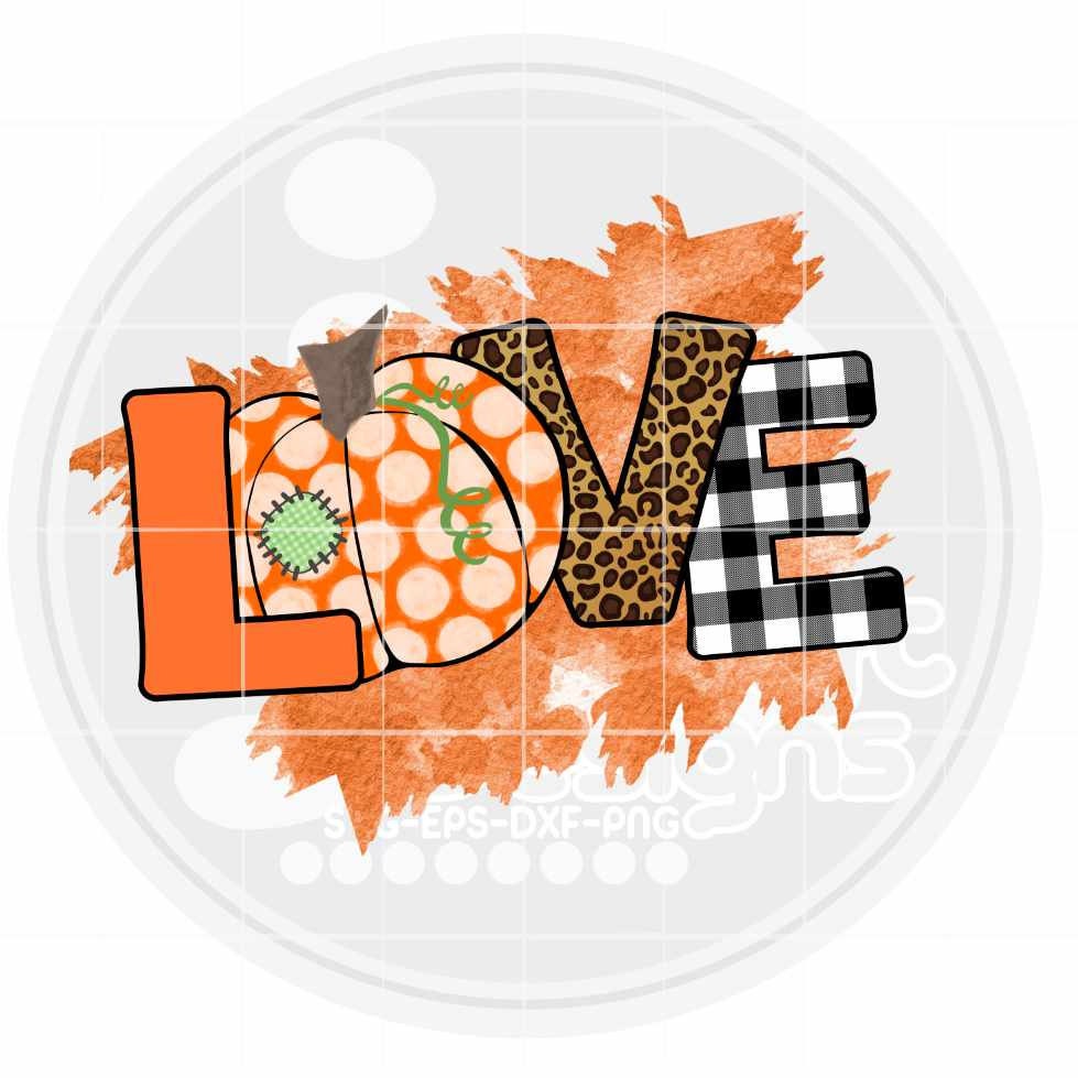 Fall Png | Fall Love Png Sublimation File JenCraft Designs