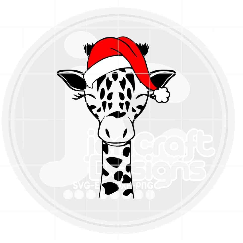Giraffe Svg | Christmas Giraffe Face SVG EPS DXF PNG JenCraft Designs