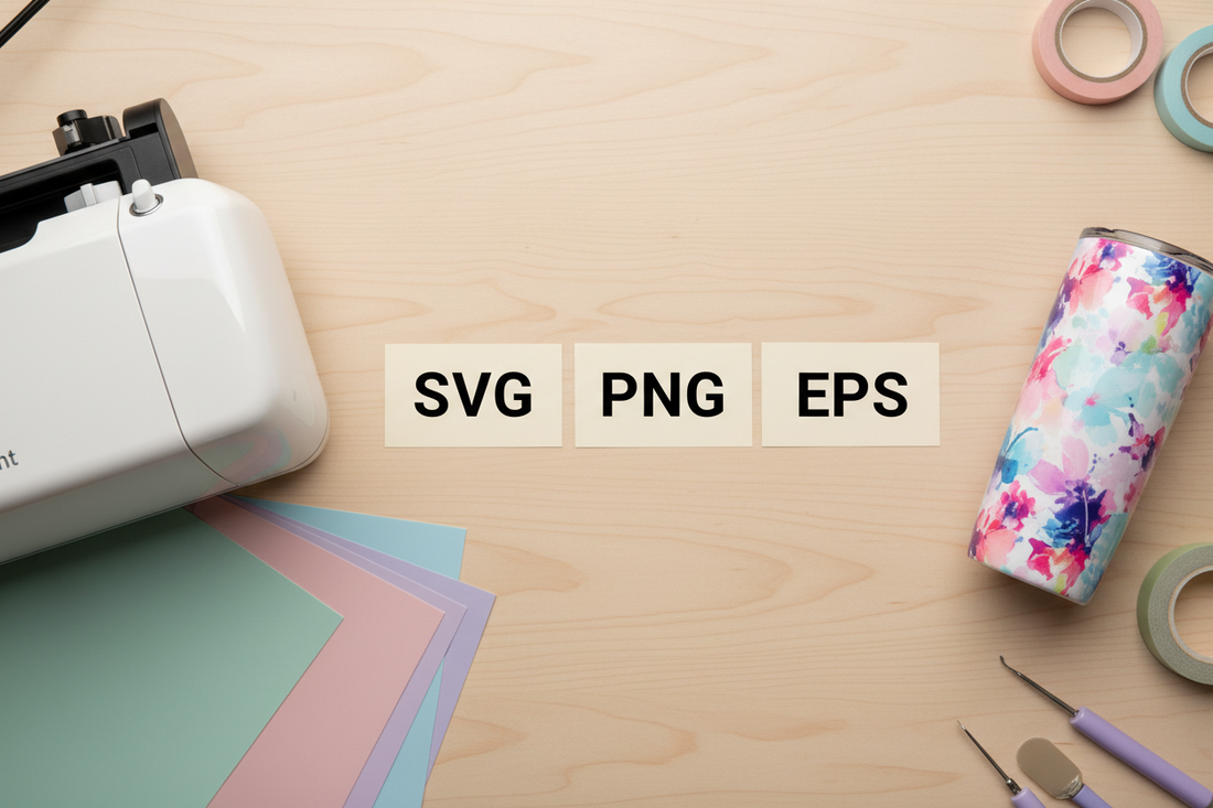 SVG vs PNG vs DXF vs EPS: Which Cut File Do You Need for Cricut or Silhouette?
