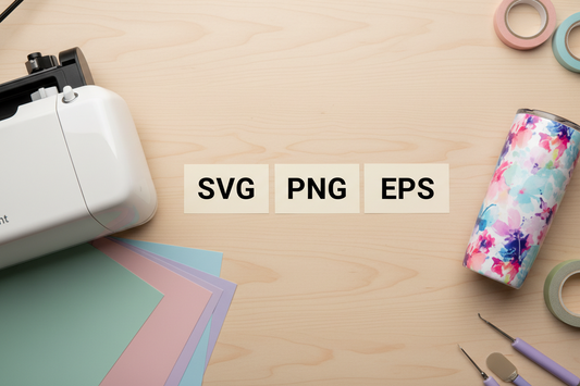 SVG vs PNG vs DXF vs EPS: Which Cut File Do You Need for Cricut or Silhouette?