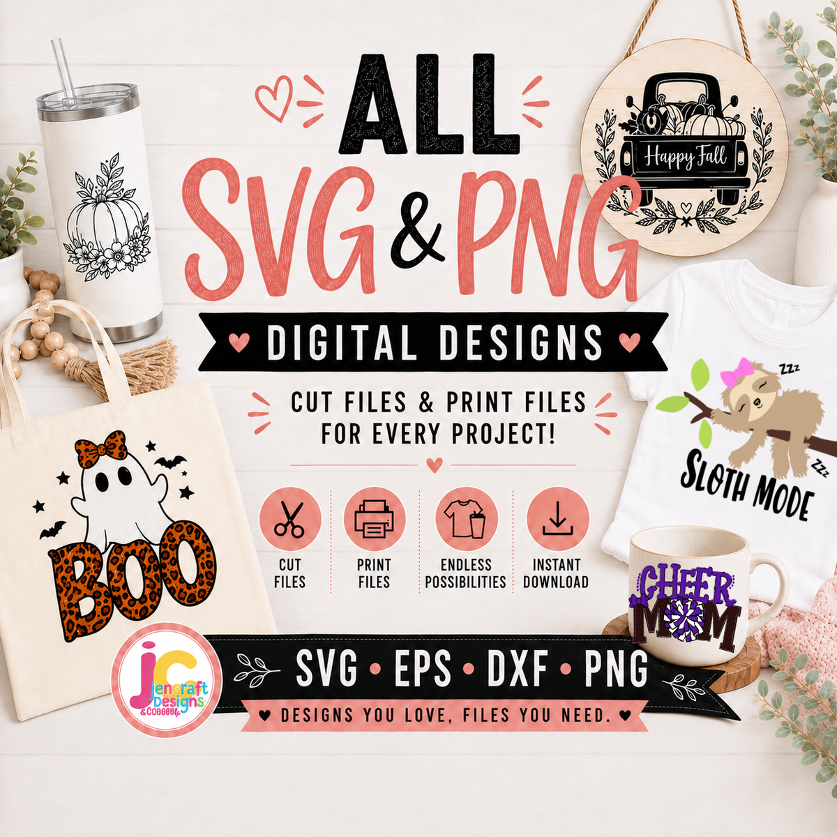 All SVG & PNG Digital Designs