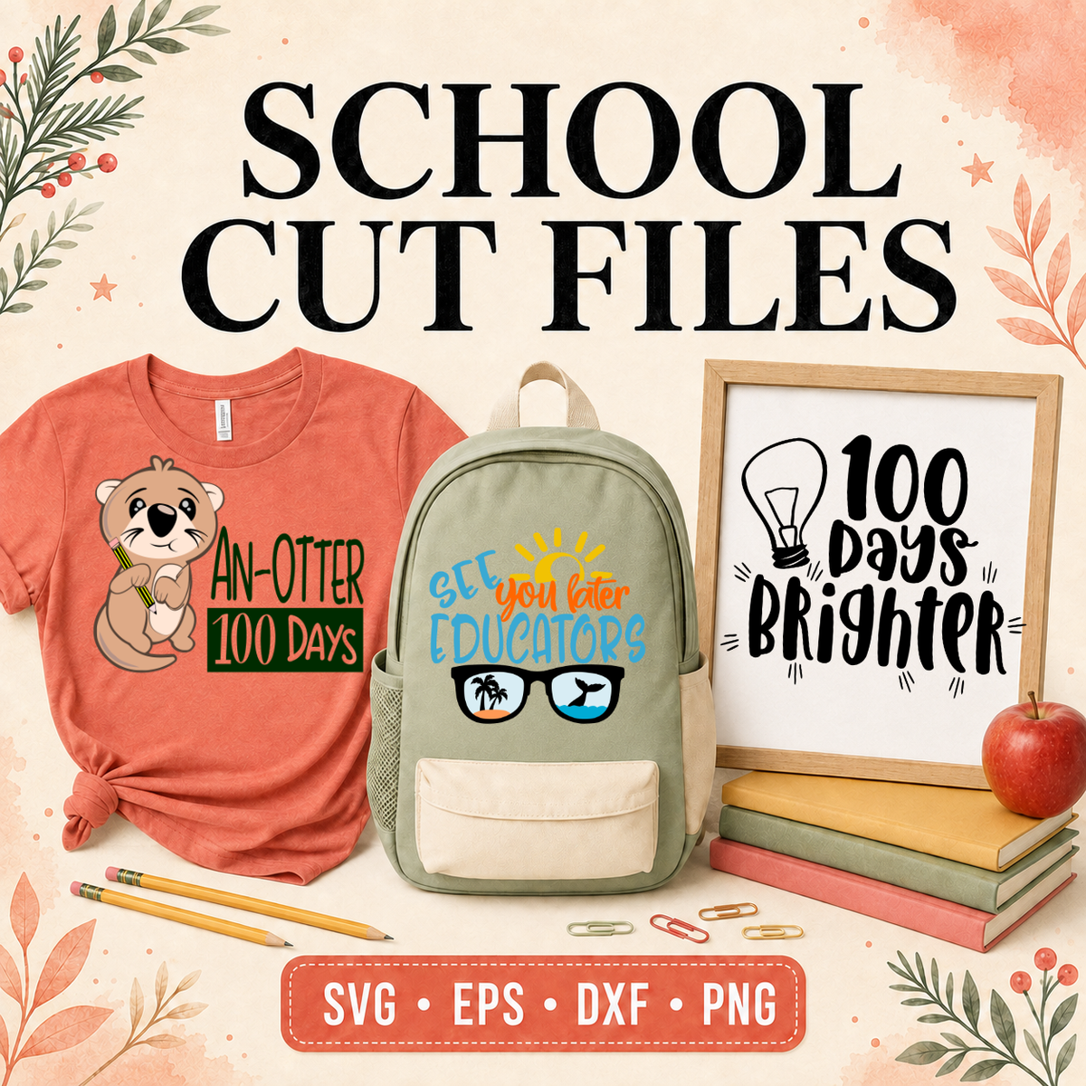 School Cut Files svg eps dxf png