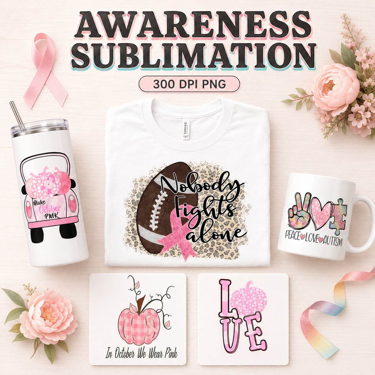 Awareness Sublimation - JenCraft Designs