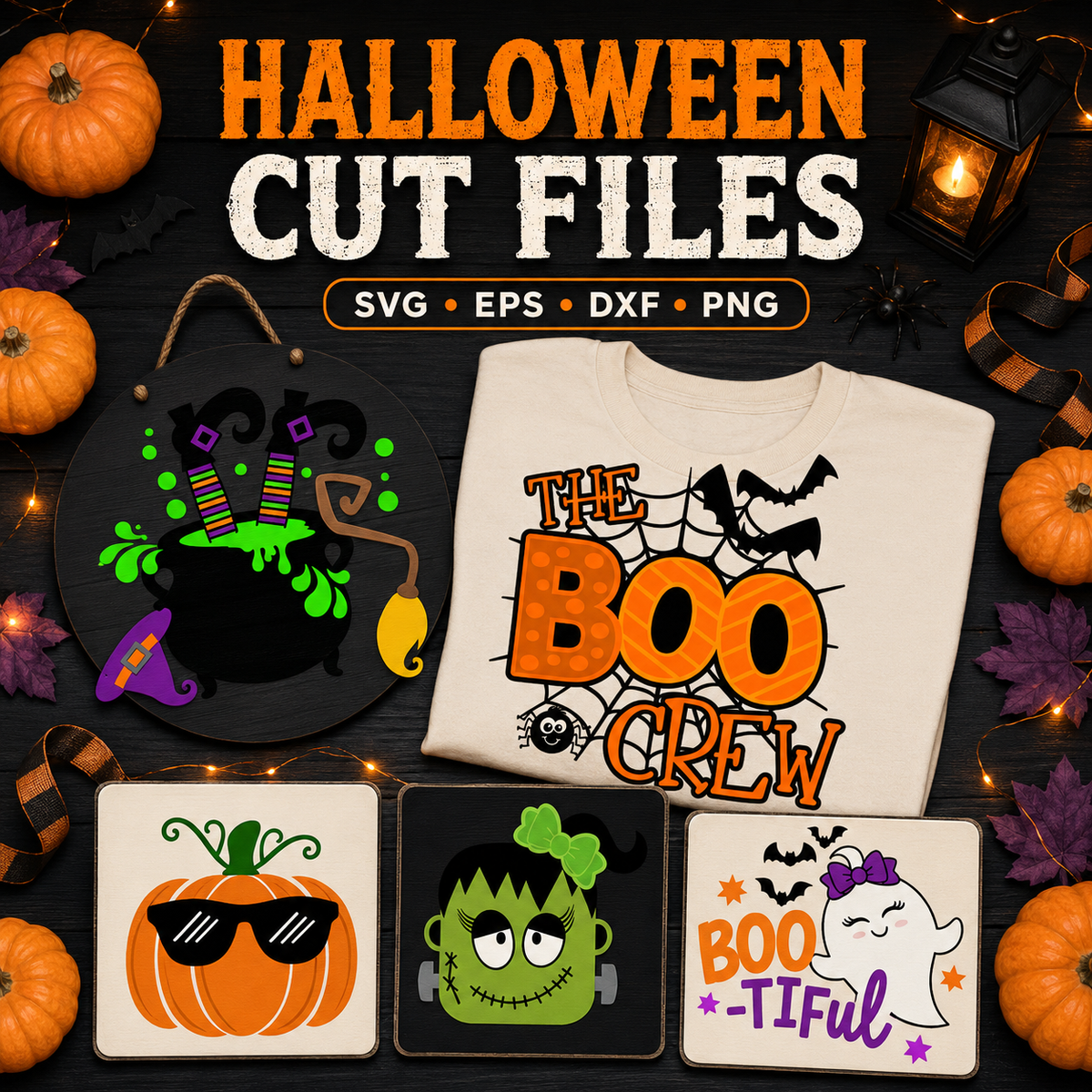 halloween cut files svg eps dxf png