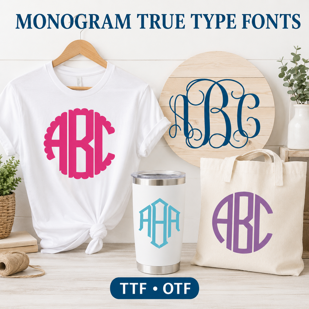 Install Monogram Fonts ttf otf