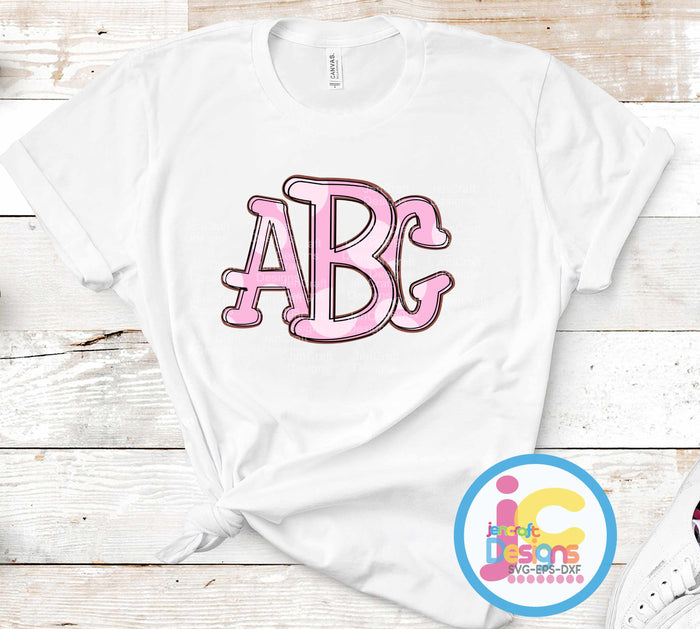 Sublimation Alphabets
