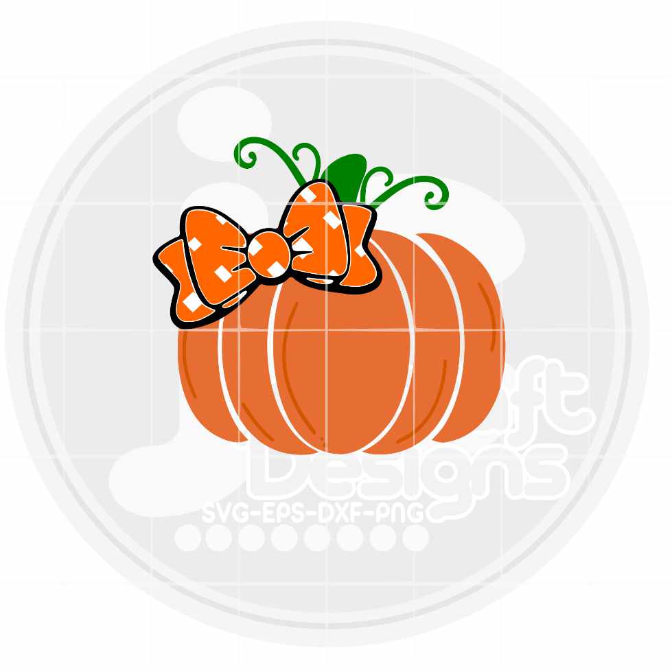 Cute Pumpkin, Girl Halloween SVG DXF PNG EPS