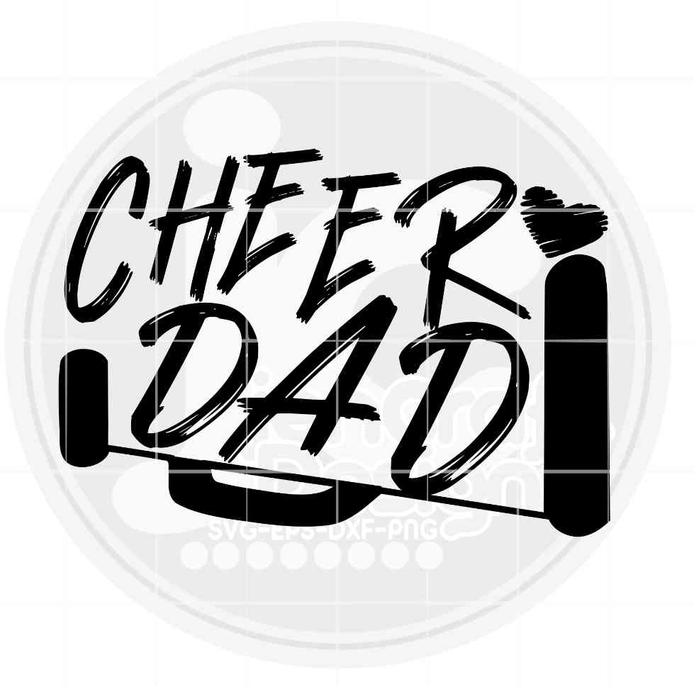 Biggest Fan Cheer | Cheer Dad SVG DXF PNG EPS JenCraft Designs