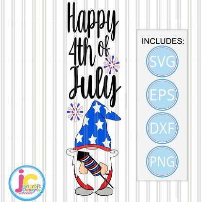 happy-4th-of-july-porch-leaner-sign-svg-gnome-svg-vertical-leaner-sign-beach-garden-cut-file-svg-eps-dxf-png-quotes-cricut-silhouette