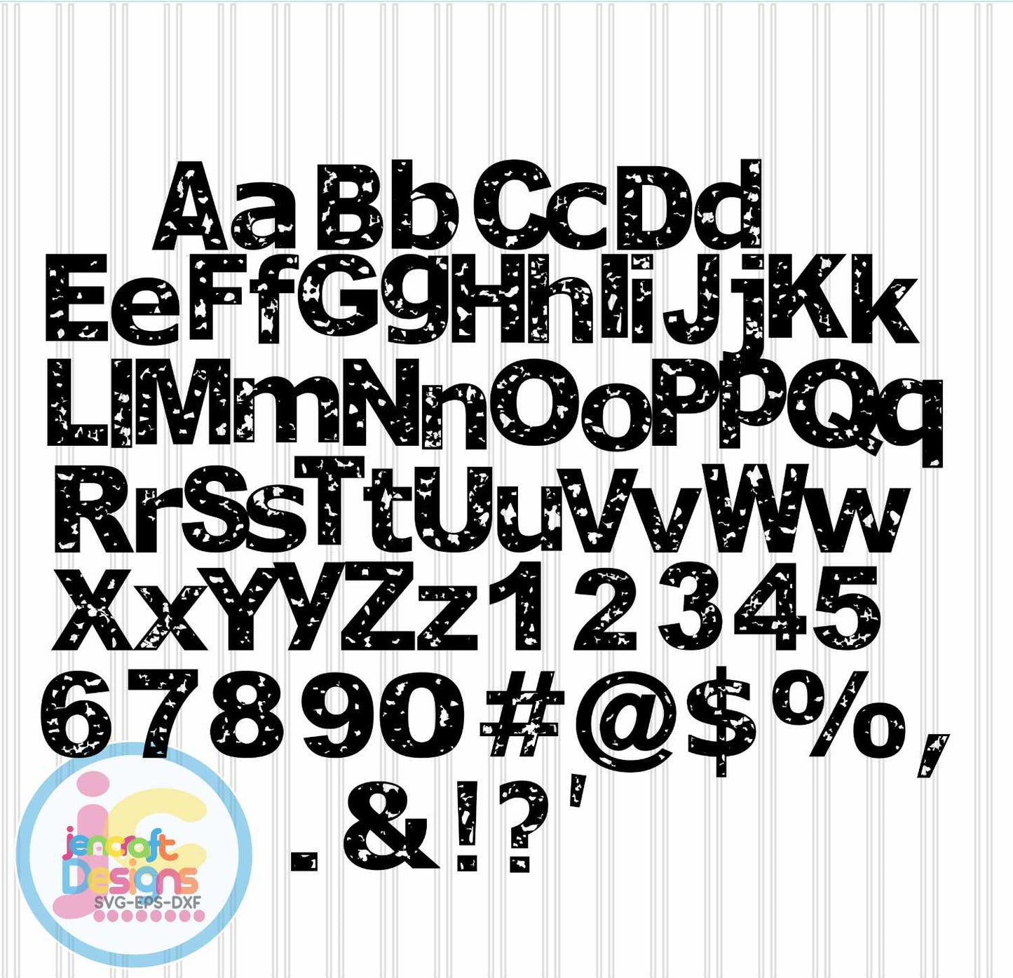 Distressed Alphabet Svg | Grunge Letters SVG EPS DXF PNG