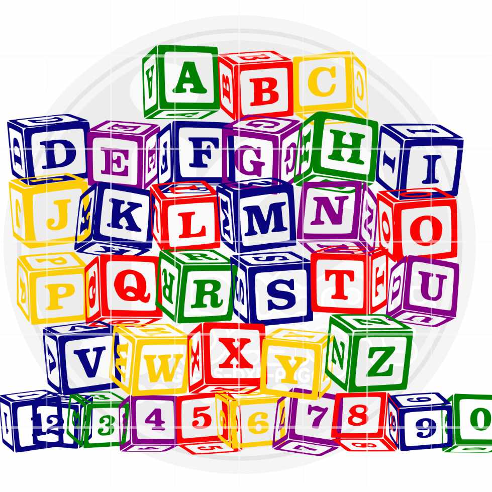 Alphabet Blocks Svg | Alphabet and Numbers SVG EPS DXF PNG