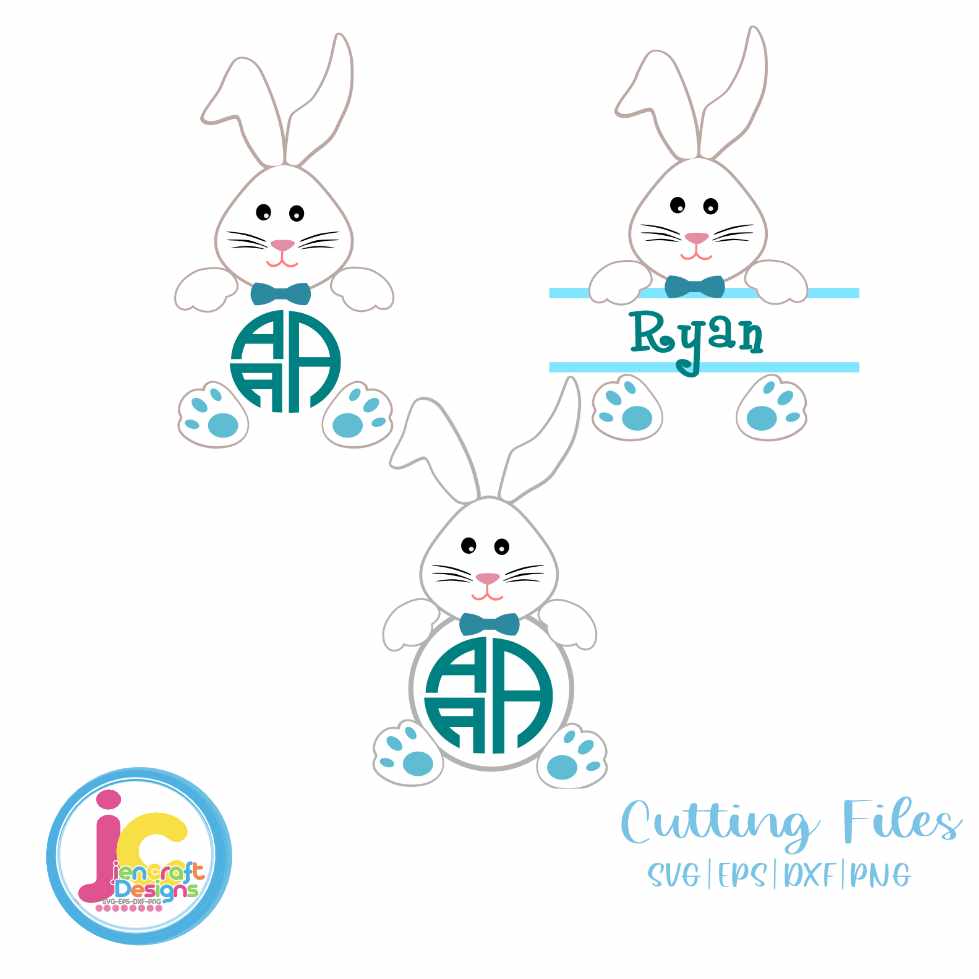 Easter SVG | Bunny Boy SVG EPS DXF PNG Bundle