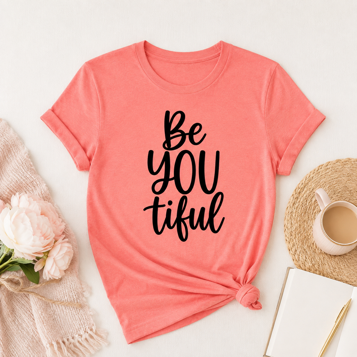 Be YOU tiful SVG EPS DXF PNG | Inspirational Shirt Cut File