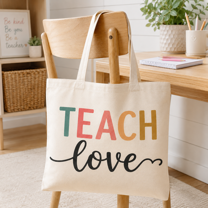 Teach Love PNG | Teacher Sublimation Design