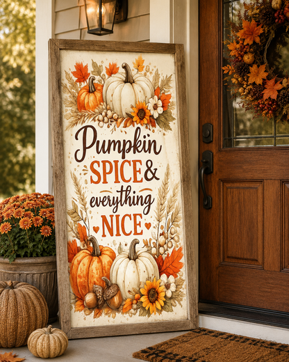 Fall Pumpkin Spice Sublimation Bundle PNG