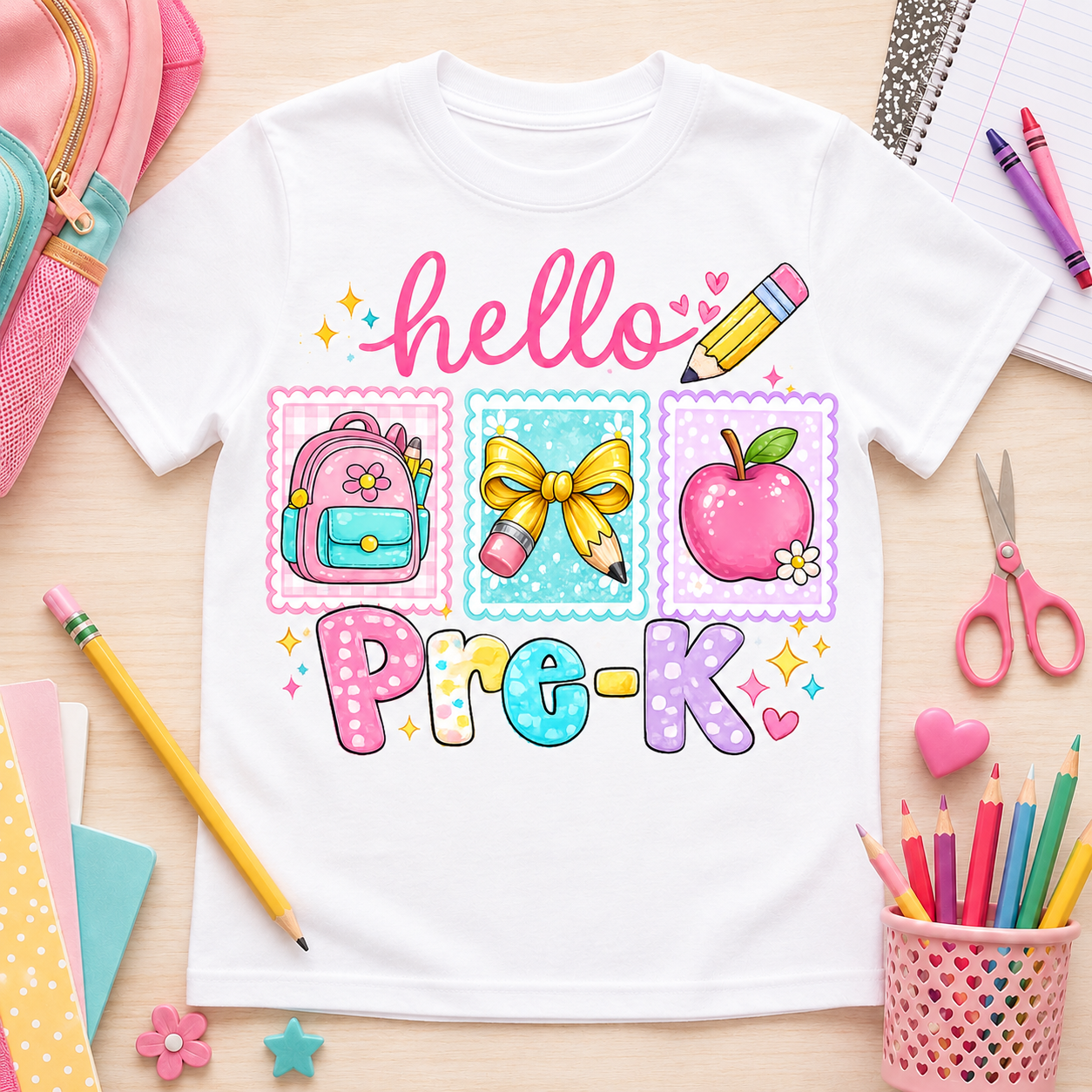 Hello Pre-K PNG Sublimation Design