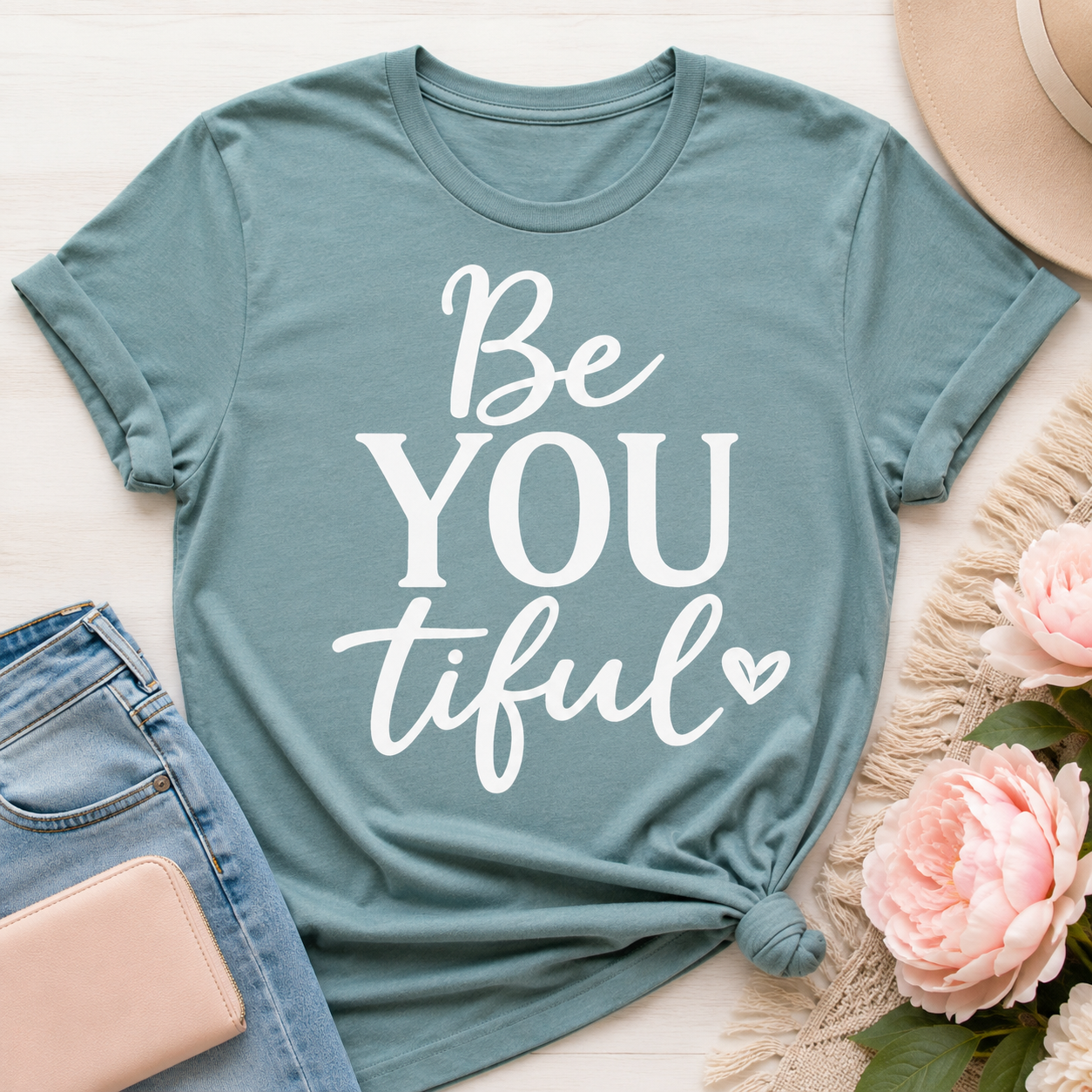 Be YOU tiful SVG inspirational shirt cut file – JenCraft Designs digital download