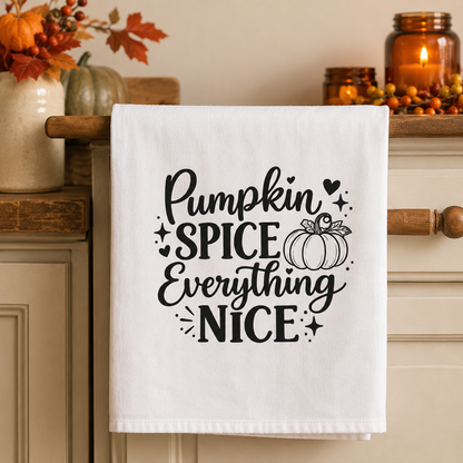 Pumpkin Spice Everything Nice SVG fall kitchen cut file – JenCraft Designs digital download