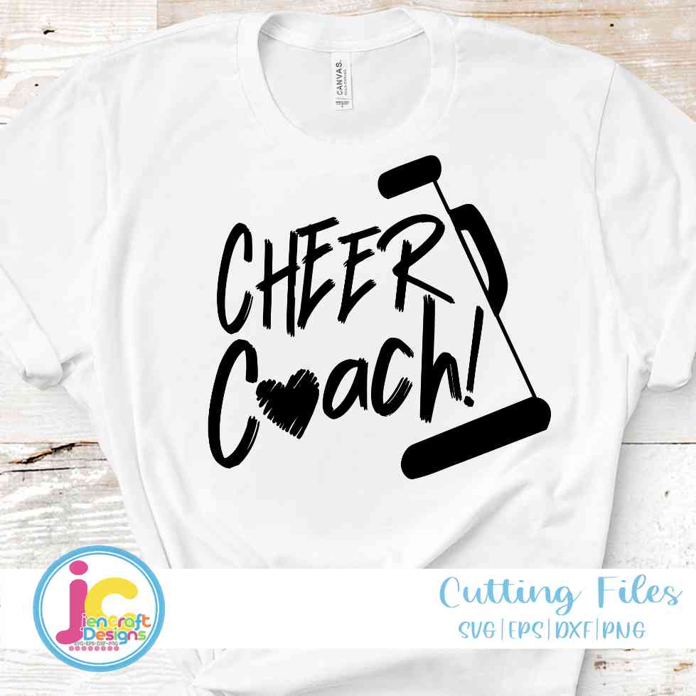 Cheer Svg, Cheer Coach SVG  - JenCrft Designs
