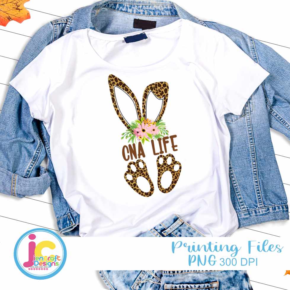 Easter Png | Cheetah print CNA Life Png Sublimation File