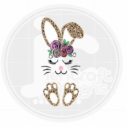 Easter svg | Cheetah Bunny Face SVG EPS DXF PNG