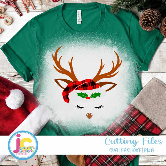 Christmas svg | Girl Reindeer SVG EPS DXF PNG