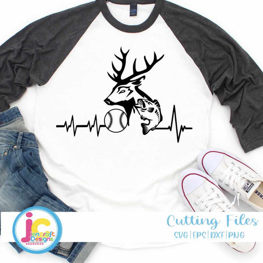 Hunting Svg | Baseball Deer Fish SVG DXF PNG EPS