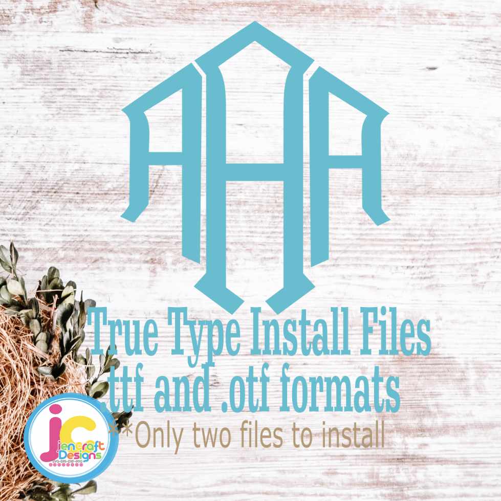 Diamond Monogram Font | .TTF & .OTF Installable System Font