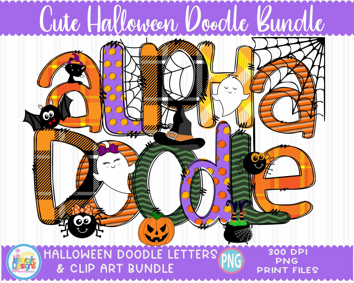 cute-halloween-doodle-letters-alphabet-bundle-with-clipart-alpha-pack-add-on-elements-kids-letters-clip-art-png-hand-drawn-sublimation
