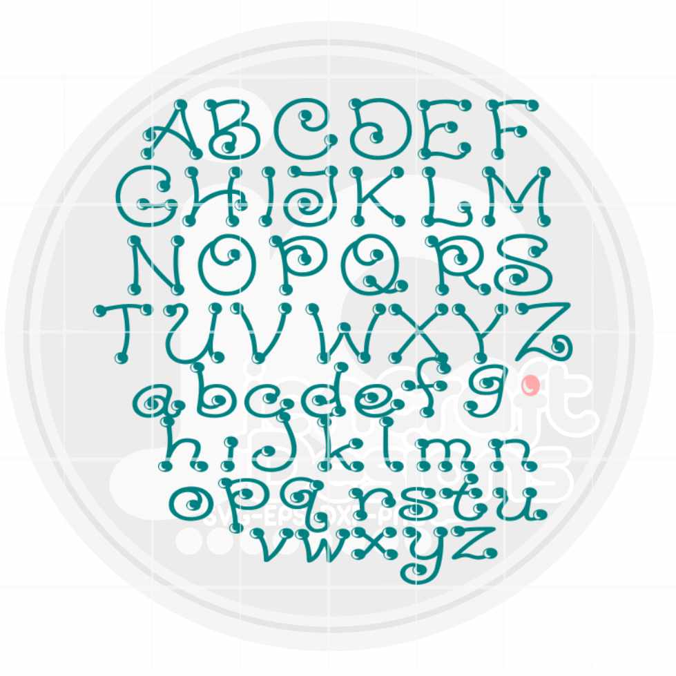 Dot AlphaBet Svg | Alpha Pack Letters SVG EPS DXF PNG JenCraft Designs