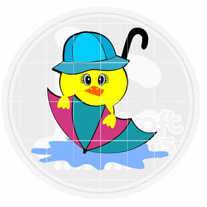 Easter Svg |  Duck Umbrella SVG EPS DXF PNG