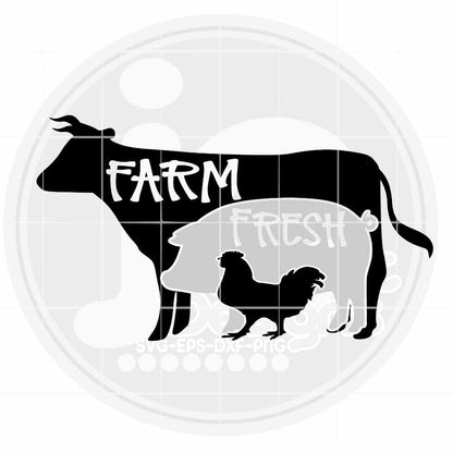 Kitchen Svg | Farm Fresh Sign SVG EPS DXF PNG