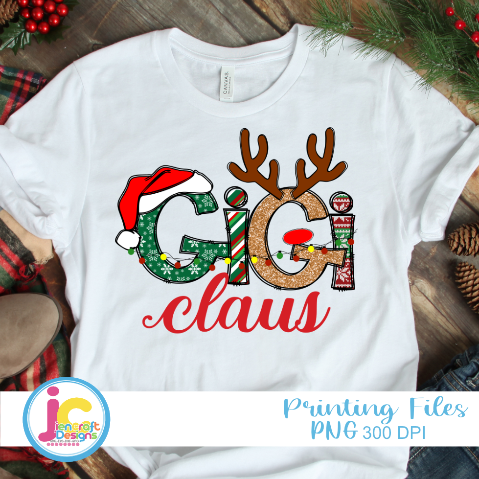 Christmas Png | GiGi Claus Png Sublimation File