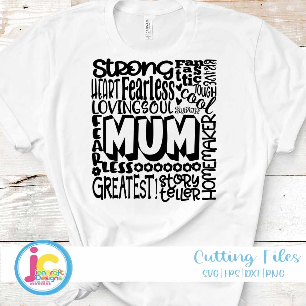 Mum Svg | Typography Word Art SVG EPS DXF PNG