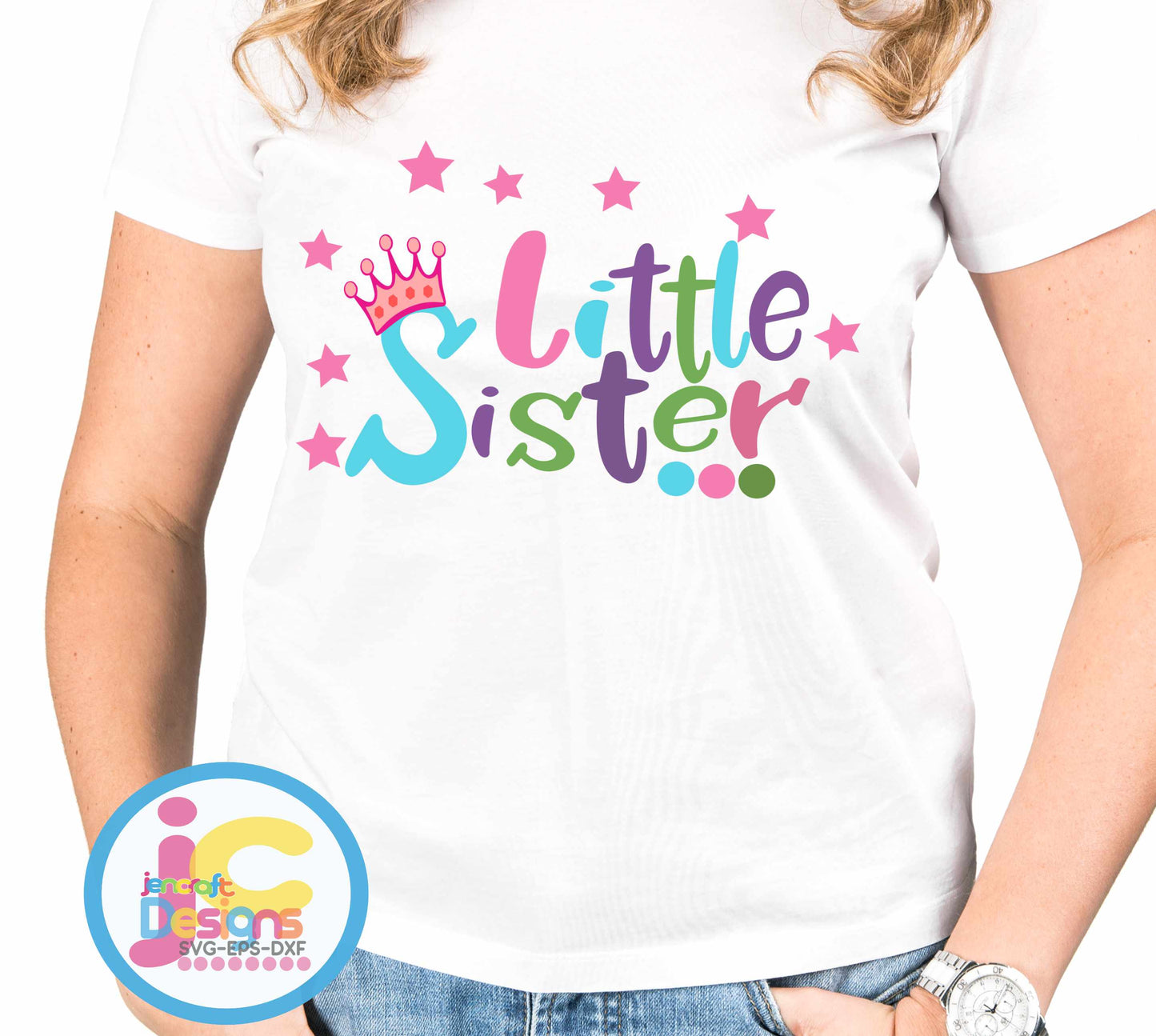 Little Sister svg, Birth Announcement SVG EPS DXF PNG