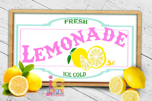 Fresh Lemonade SVG | Farmhouse Lemonade Stand Sign Cut File