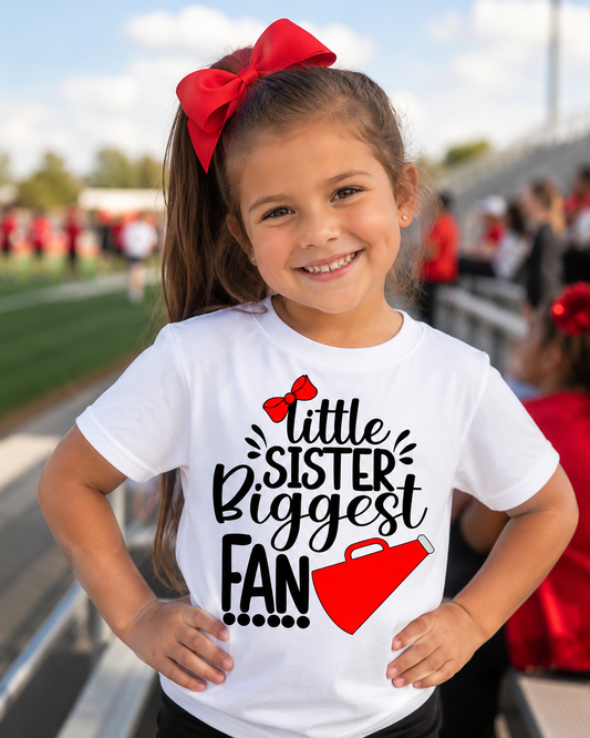 Cheer Svg | Little Sister Biggest Fan SVG DXF PNG EPS