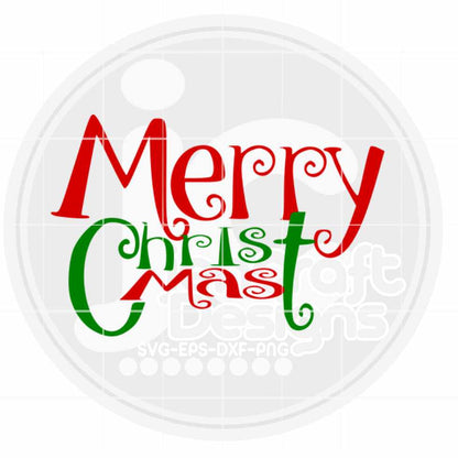 Christmas Svg | Merry Christ-Mas SVG DXF PNG EPS JenCraft Designs