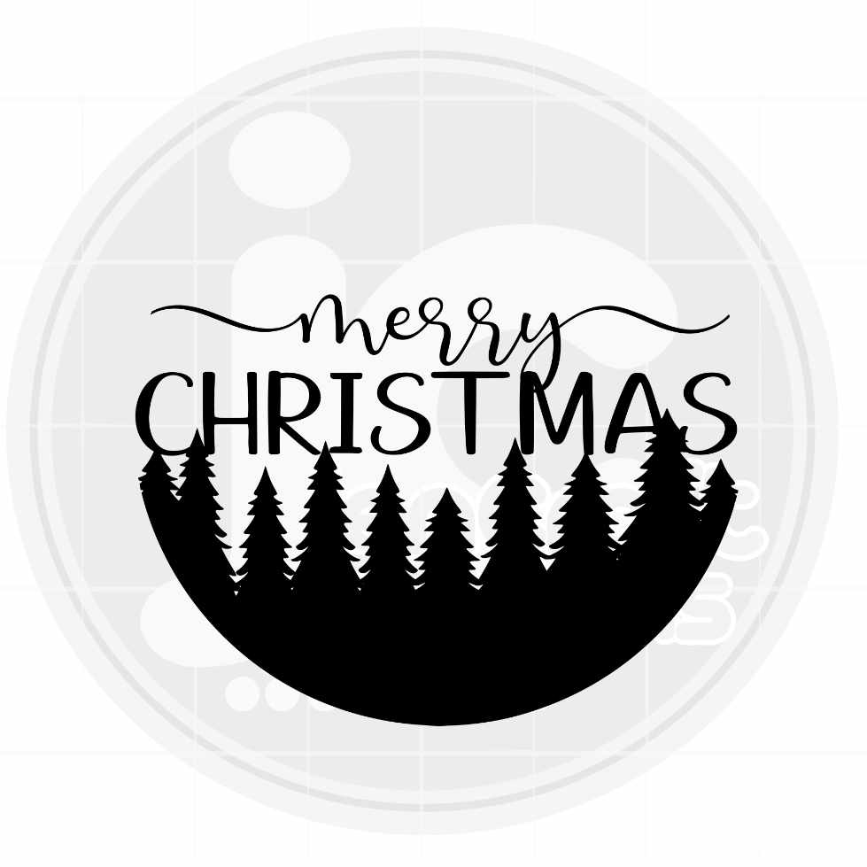 Christmas Svg | Merry Christmas Round Sign SVG DXF PNG EPS