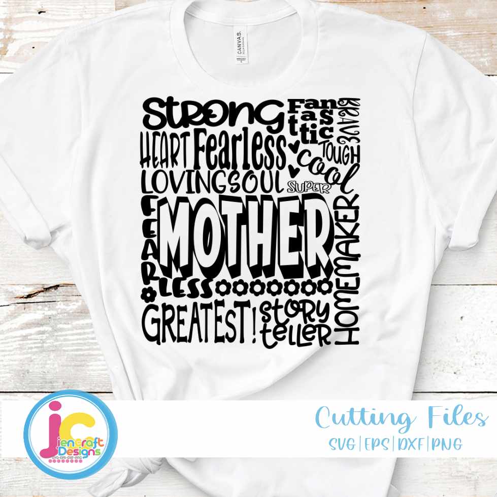 Mother Svg | Typography Word Art Svg