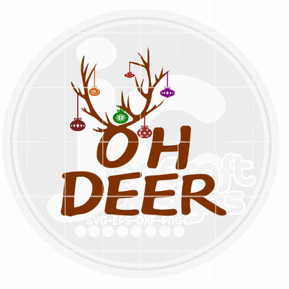 Christmas Svg | OH DEER SVG EPS DXF PNG