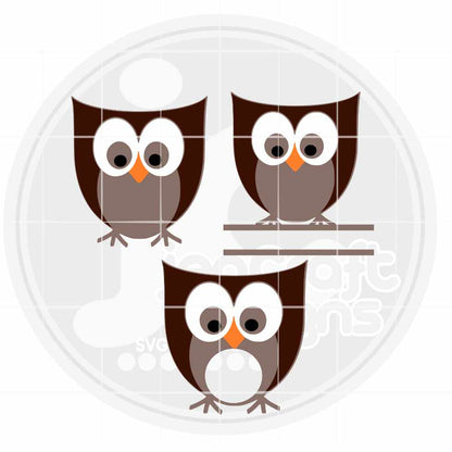 Owl SVG | Country Monogram Frame SVG DXF PNG EPS