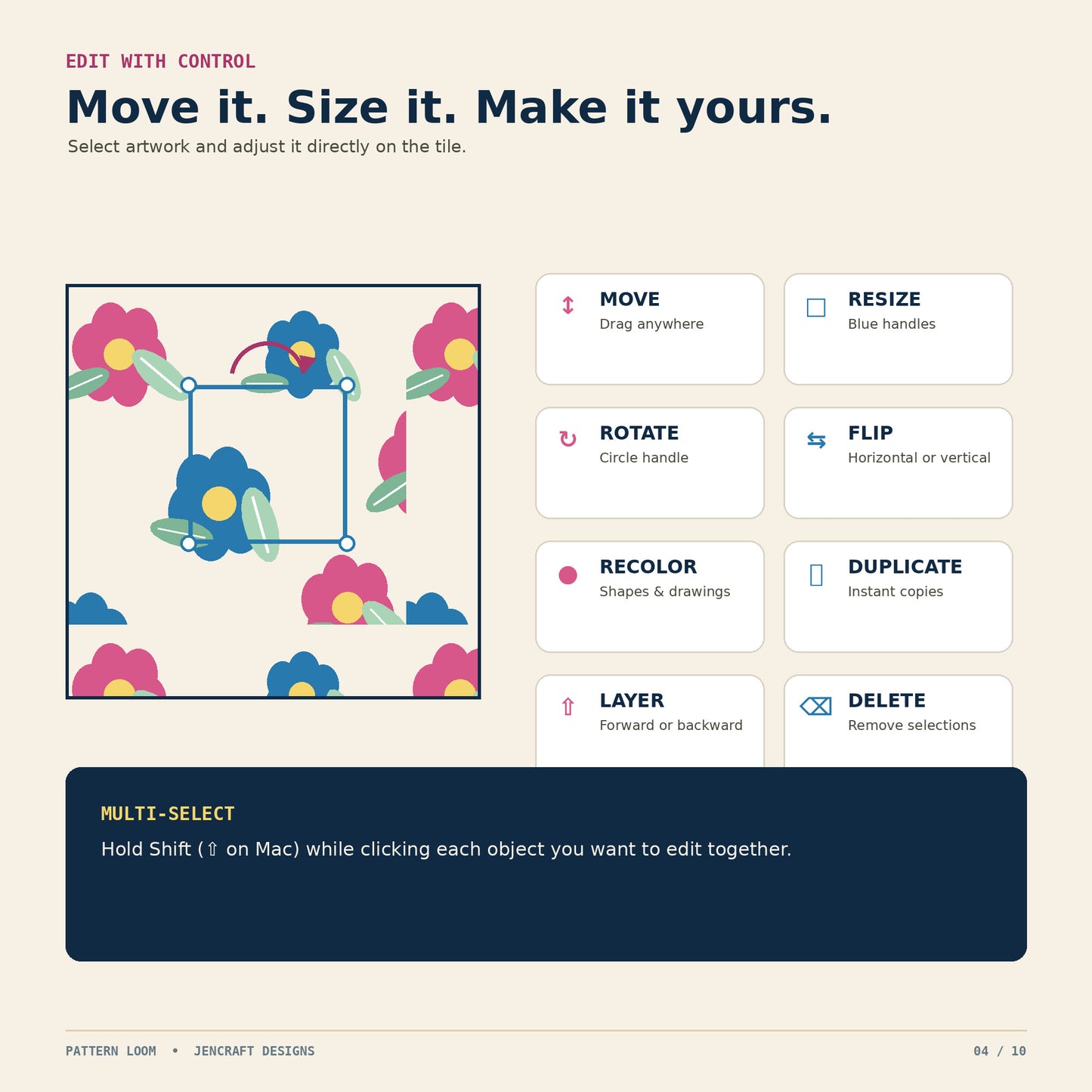 Pattern Loom – Seamless Pattern Maker App for PNG & JPG