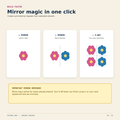 Pattern Loom – Seamless Pattern Maker App for PNG & JPG