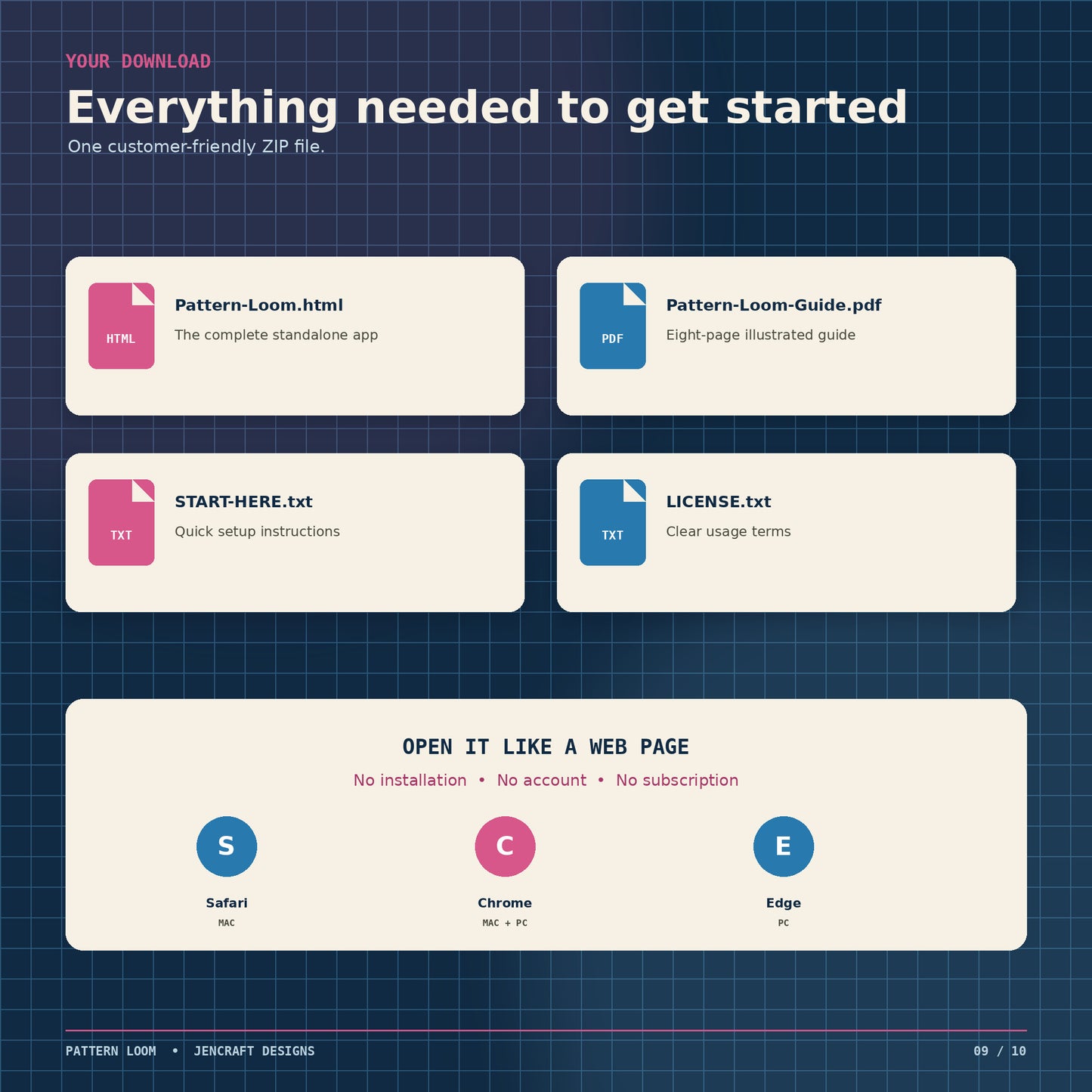 Pattern Loom – Seamless Pattern Maker App for PNG & JPG