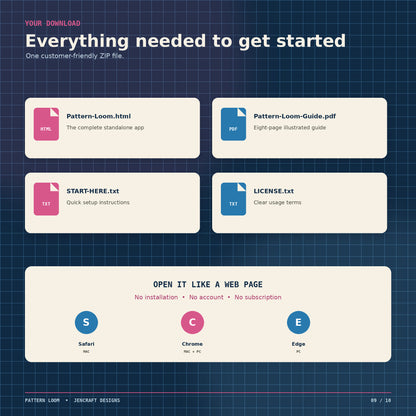 Pattern Loom – Seamless Pattern Maker App for PNG & JPG