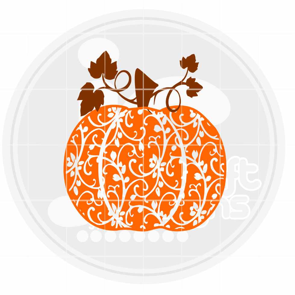Fall svg | Floral Pumpkin SVG EPS DXF PNG