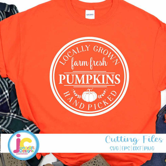 Fall Svg | Farm Fresh Pumpkins SVG DXF PNG EPS