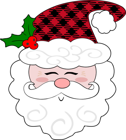 Christmas Svg | Cute Santa Claus Face SVG EPS DXF PNG