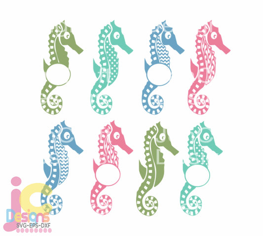 seahorse-monogram-frame